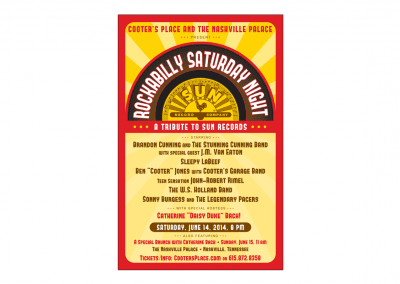 Rockabilly Saturday Night Tribute to Sun Records Poster