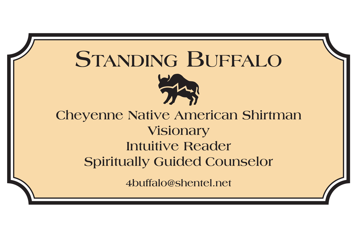Standing Buffalo Sign